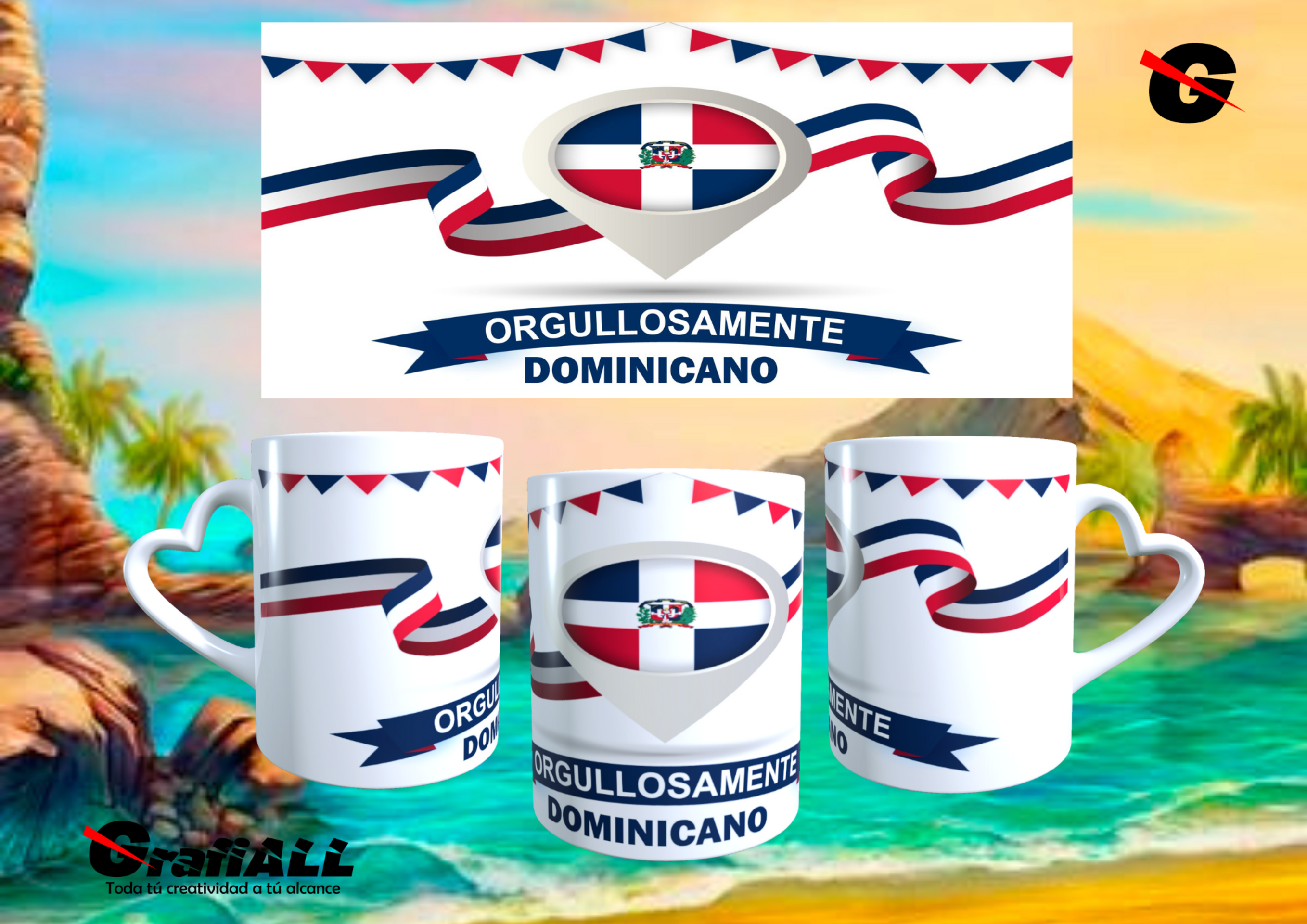 Taza ORGULLOSAMENTE DOMINICANO RD03, varios modelos - 2